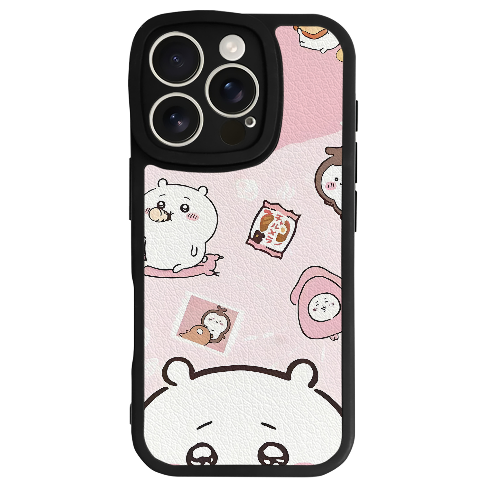 （画像用） ちいかわ Chii-kawa 【iPhone 16シリーズ対応】シリコンスマホケース（レザー調） 材質：シリコン